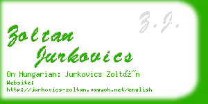 zoltan jurkovics business card